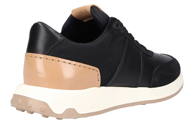 Lookbook TOD'S托德斯 皮革 時尚繫帶 低幫 運動休閒鞋 男款 黑色