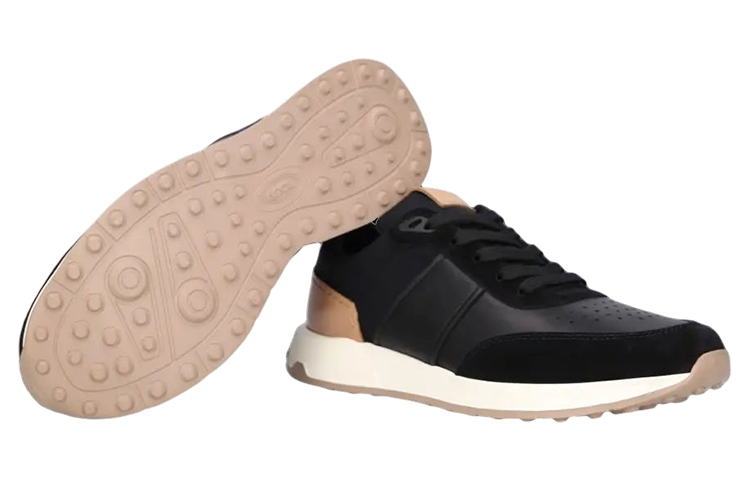 Purchase TOD'S托德斯 皮革 時尚繫帶 低幫 運動休閒鞋 男款 黑色