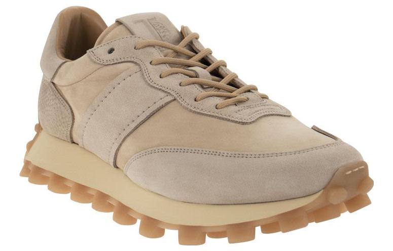 TOD'S Leather Round-Toe Low-Top 'Brown' 圖 2