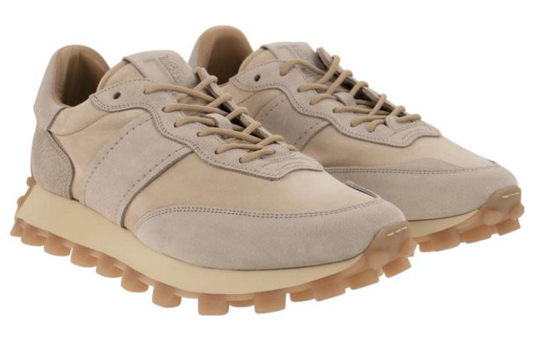 TOD'S Leather Round-Toe Low-Top 'Brown' 圖 3