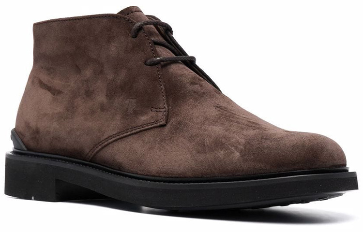 TOD'S Suede Ankle Boots 'Brown' 圖 2