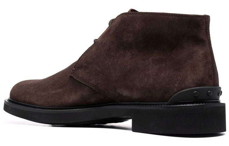 TOD'S Suede Ankle Boots 'Brown' 圖 4