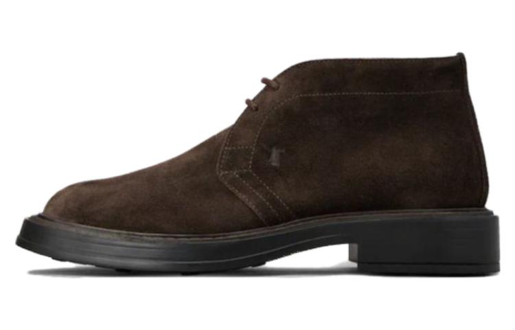 TOD'S Suede Fashion Round Toe Ankle Boot 'Brown' XXM61K00D80RE0S800