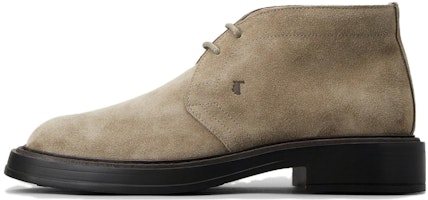 TOD'S Suede Lace-Up Round Toe Short Boots 'Beige' XXM61K00D80RE0C405 TOD'S Suede Lace-Up Round Toe Short Boots 'Beige' XXM61K00D80RE0C405