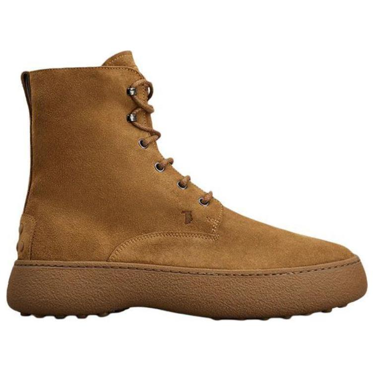 TOD'S WG Suede Casual Lace-Up Short Boots 'Brown Fashion' 圖 2