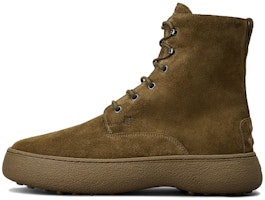 TOD'S WG Suede Leather Lace-Up Ankle Boots 'Green Fashion' XXM09J0GG805CFV612 TOD'S WG Suede Leather Lace-Up Ankle Boots 'Green Fashion' XXM09J0GG805CFV612