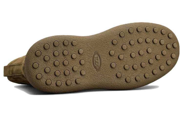 Shop TOD'S WG Sepatu Boots Pergelangan Kaki Suede Hijau Fashion XXM09J0GG805CFV612