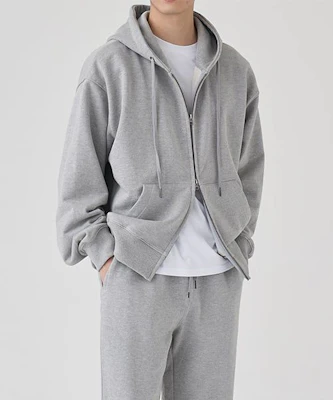 TOFFEE 2WAY Sweat Hoodie Zip-Up (Melange Grey) TAF-2WHZU01MG Buy TOFFEE 2WAY Sweat Hoodie Zip-Up (Melange Grey) TAF-2WHZU01MG
