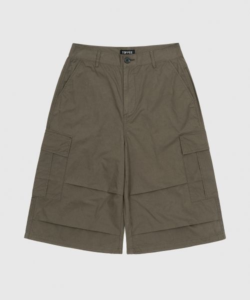 Order TOFFEE Back Pocket Cargo Bermuda Shorts (Khaki Brown) T6S-BPCBPT50