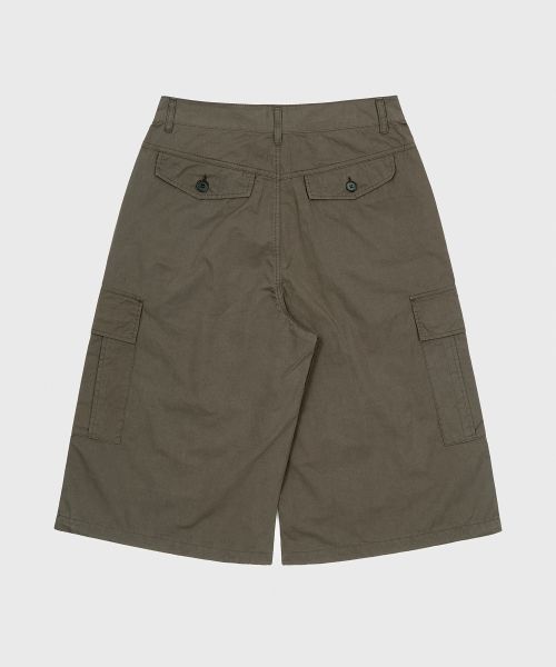 Lookbook TOFFEE Back Pocket Cargo Bermuda Shorts (Khaki Brown) T6S-BPCBPT50