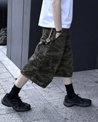 TOFFEE Camo Cotton Bermuda Shorts (Deep Khaki) T6S-CCBPT49 Buy TOFFEE Camo Cotton Bermuda Shorts (Deep Khaki) T6S-CCBPT49