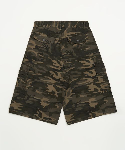 Lookbook TOFFEE Camo Cotton Bermuda Shorts (Deep Khaki) T6S-CCBPT49