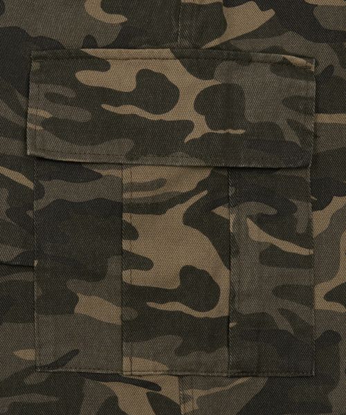 Details for TOFFEE Camo Cotton Bermuda Shorts (Deep Khaki) T6S-CCBPT49