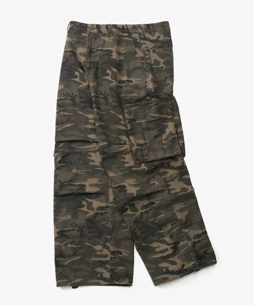 Lookbook Toffee Camo Wide Cotton Pants (Deep Khaki) T4F-CWBPT237KH