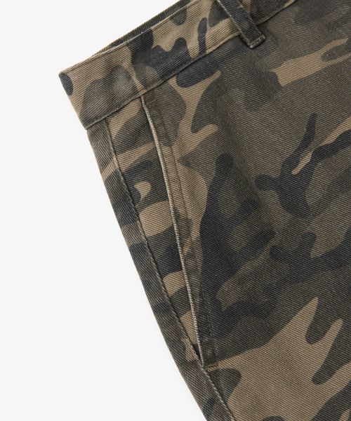 Details for Toffee Camo Wide Cotton Pants (Deep Khaki) T4F-CWBPT237KH