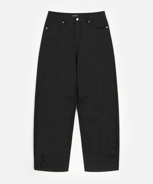 Lookbook TOFFEE Curved Barrel Cotton Pants (Black) T6S-CBCPT57BK