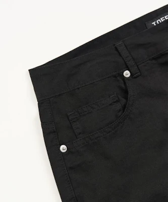 TOFFEE Curved Barrel Cotton Pants (Black) T6S-CBCPT57BK Shop TOFFEE Curved Barrel Cotton Pants (Black) T6S-CBCPT57BK