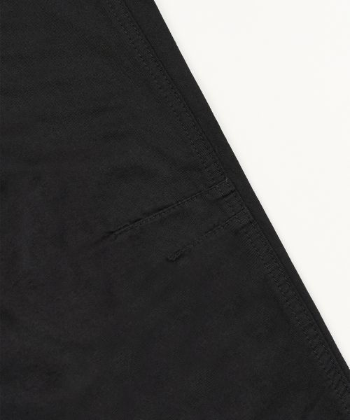 Sizing TOFFEE Curved Barrel Cotton Pants (Black) T6S-CBCPT57BK