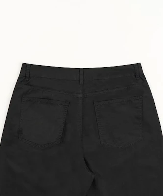 TOFFEE Curved Barrel Cotton Pants (Black) T6S-CBCPT57BK 1