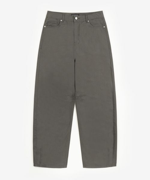 Lookbook TOFFEE Curved Barrel Cotton Pants (Charcoal) T6S-CBCPT57CH