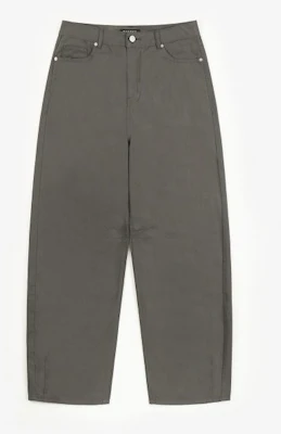 TOFFEE Curved Barrel Cotton Pants (Charcoal) T6S-CBCPT57CH Lookbook TOFFEE Curved Barrel Cotton Pants (Charcoal) T6S-CBCPT57CH