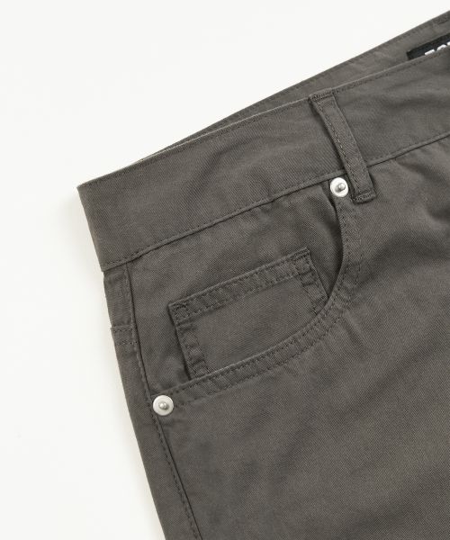 Purchase TOFFEE Curved Barrel Cotton Pants (Charcoal) T6S-CBCPT57CH