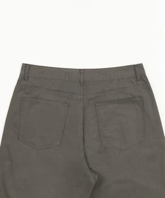 TOFFEE Curved Barrel Cotton Pants (Charcoal) T6S-CBCPT57CH 1