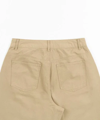 TOFFEE Curved Wide Cotton Pants (Beige) T6S-CWCPT52BE Details for TOFFEE Curved Wide Cotton Pants (Beige) T6S-CWCPT52BE