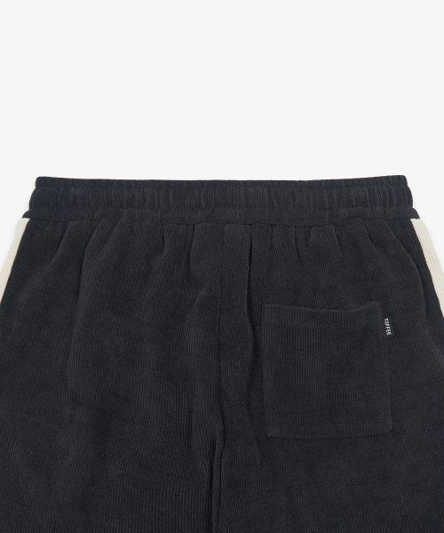 Shop Toffee Double Side Line Track Vertical Pants (Dark Navy) T3F-DSTVPT104DN
