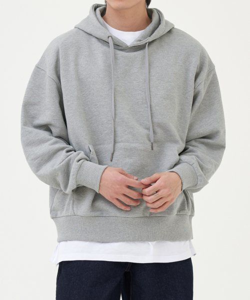 Toffee Essential Hoodie Sweatshirt (Melange Grey) TAS-EHSS02MG