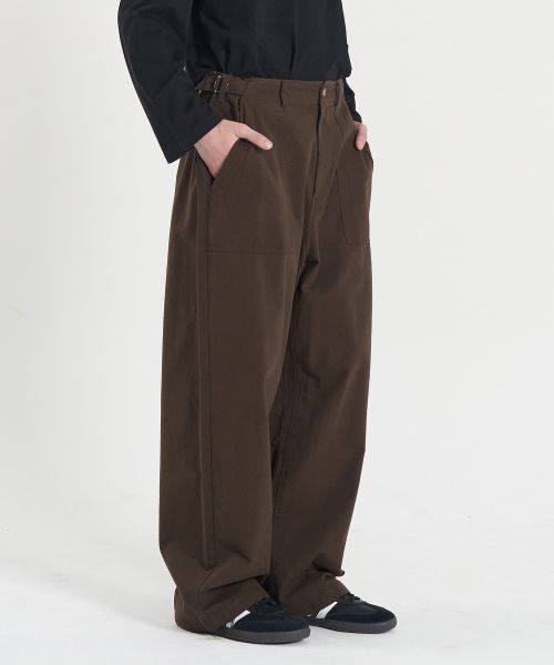 Toffee Fatigue Visor Canvas Cotton Pants (Brown) T4F-FBCCPT223BR