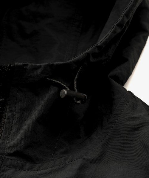 Shop TOFFEE Lightweight Windbreaker Jacket (Black) TS3-LWJP405BK