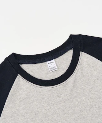 TOFFEE Minimal Raglan Long Sleeve (Navy) T5F-MRLS29NA Order TOFFEE Minimal Raglan Long Sleeve (Navy) T5F-MRLS29NA