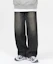 Buy TOFFEE More Wide Denim Pants (Washed Raw Black) T3S-MWDPTWRB