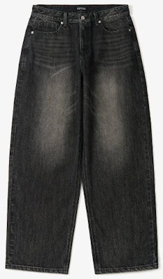 TOFFEE More Wide Denim Pants (Washed Raw Black) T3S-MWDPTWRB Order TOFFEE More Wide Denim Pants (Washed Raw Black) T3S-MWDPTWRB