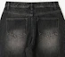 Shop TOFFEE More Wide Denim Pants (Washed Raw Black) T3S-MWDPTWRB