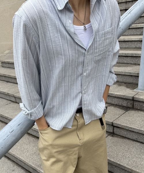 Toffee Multi Stripe Shirt (Sky Blue) T6S-MSSH16SB