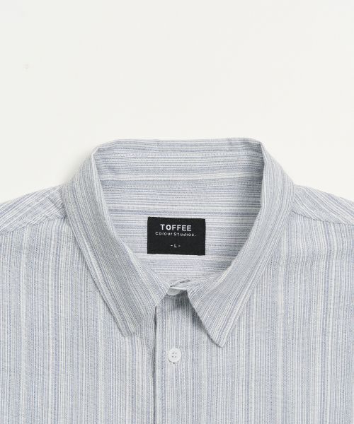 Lookbook Toffee Multi Stripe Shirt (Sky Blue) T6S-MSSH16SB