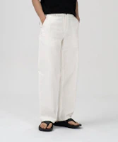 TOFFEE Natural Linen Denim Wide Pants (Off White) T3S-NLDWPT22 TOFFEE Natural Linen Denim Wide Pants (Off White) T3S-NLDWPT22