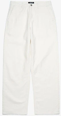 TOFFEE Natural Linen Denim Wide Pants (Off White) T3S-NLDWPT22 Order TOFFEE Natural Linen Denim Wide Pants (Off White) T3S-NLDWPT22