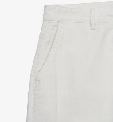 TOFFEE Natural Linen Denim Wide Pants (Off White) T3S-NLDWPT22 Purchase TOFFEE Natural Linen Denim Wide Pants (Off White) T3S-NLDWPT22