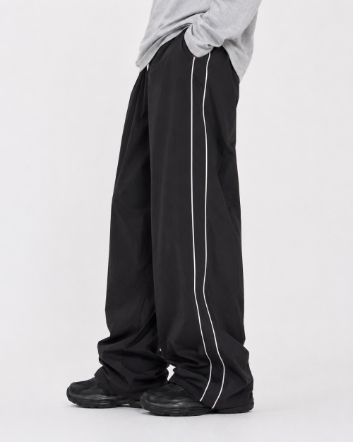 TOFFEE Piping Line Track String Pants (Black) T3F-PLTSPT414