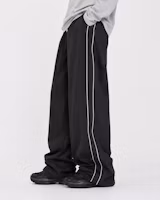 TOFFEE Piping Line Track String Pants (Black) T3F-PLTSPT414 TOFFEE Piping Line Track String Pants (Black) T3F-PLTSPT414