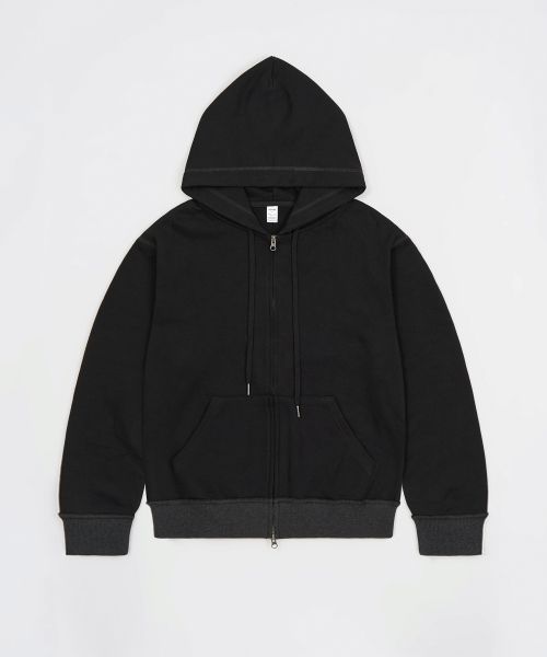 Order Toffee Semi Crop Hood Zip-Up (Black) T6S-SCHZU04BK
