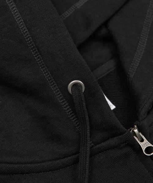 Lookbook Toffee Semi Crop Hood Zip-Up (Black) T6S-SCHZU04BK