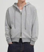 TOFFEE Semi Crop Hoodie Zip-Up (Melange Grey) T6S-SCHZU04MG TOFFEE Semi Crop Hoodie Zip-Up (Melange Grey) T6S-SCHZU04MG