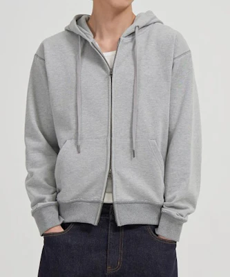 TOFFEE Semi Crop Hoodie Zip-Up (Melange Grey) T6S-SCHZU04MG Buy TOFFEE Semi Crop Hoodie Zip-Up (Melange Grey) T6S-SCHZU04MG