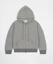 Order TOFFEE Semi Crop Hoodie Zip-Up (Melange Grey) T6S-SCHZU04MG