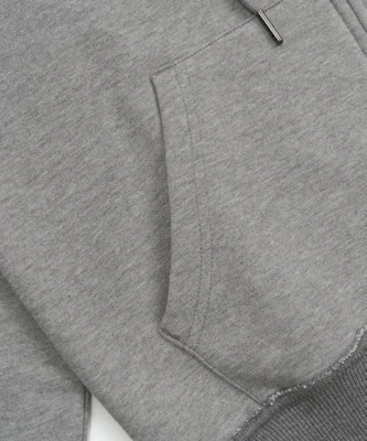 TOFFEE Semi Crop Hoodie Zip-Up (Melange Grey) T6S-SCHZU04MG Details for TOFFEE Semi Crop Hoodie Zip-Up (Melange Grey) T6S-SCHZU04MG