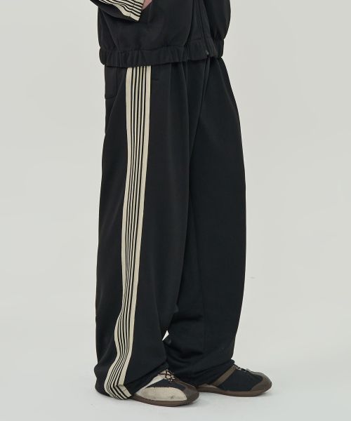 Toffee Side Line Track Pants (Black) T5F-SLTPT210BK